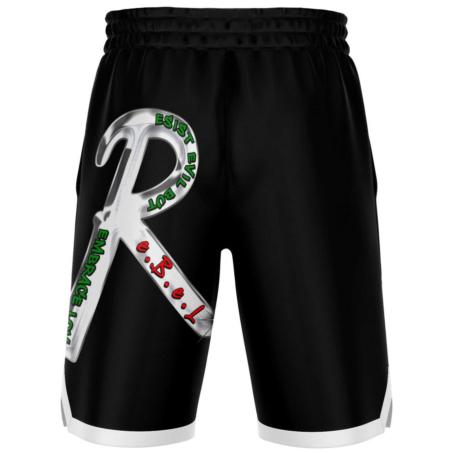 R.e.B.e.L. BBall Shorts - BLACK