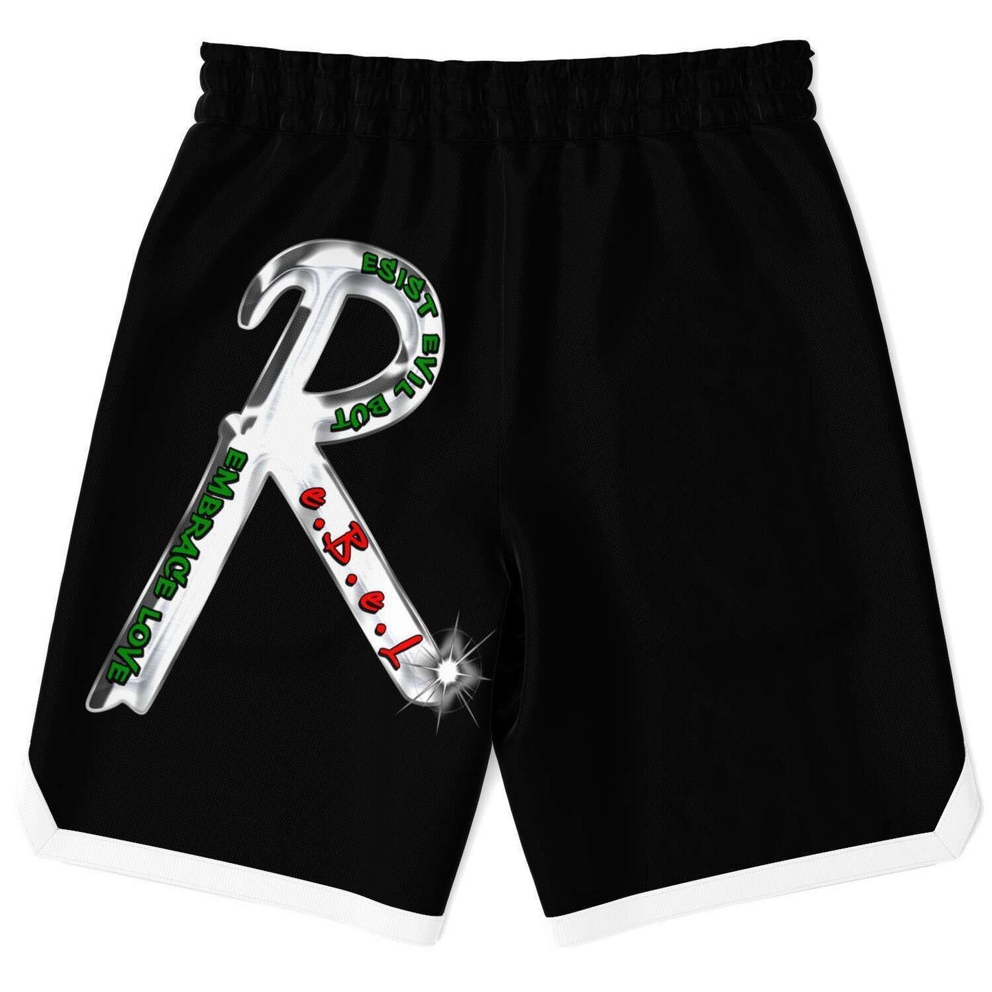 R.e.B.e.L. BBall Shorts - BLACK