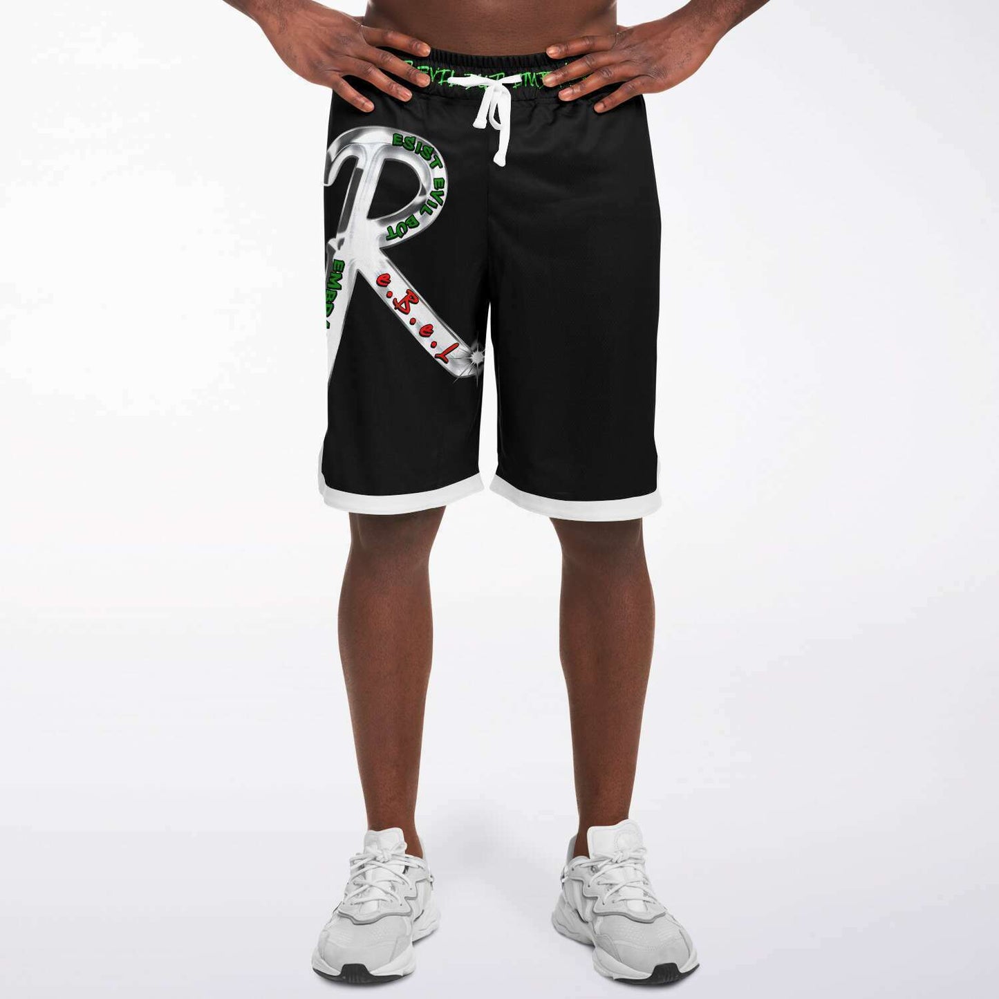 R.e.B.e.L. BBall Shorts - BLACK
